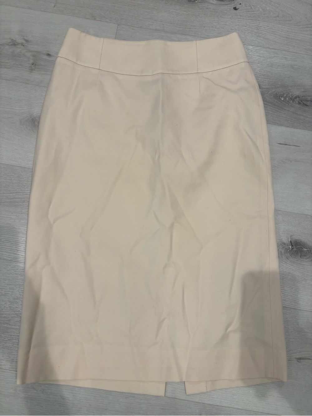 J. Crew Light Cream Pencil Skirt